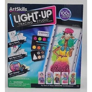 Lightbox NEW Tracing Studio 25 Piece Animal Prints/Pattern Metallic Watercolors